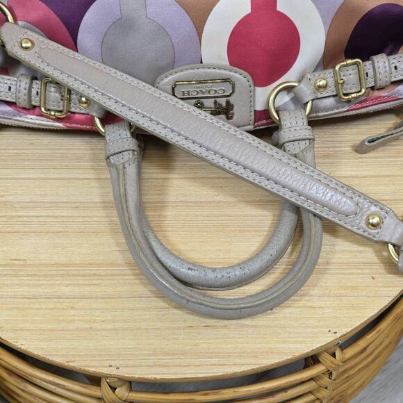 Coach Madison/Op Art Sophia Satchel with Matching Wallet - Picture 9 of 16